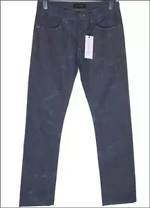 Nuevos vaqueros de mezclilla superfinos genuinos para hombre rectos hechos en Italia £145 elásticos azules - Imagen 1 de 5