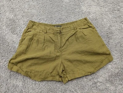 Pantalones Cortos Tommy Bahama Mujer Talla 16 Lino Verde Entrepierna: 5.5" Foto 1 de 4