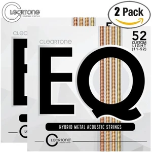 2-PACK Cleartone 7811 EQ Hybrid Metal Acoustic Guitar Strings 11-52 - Picture 1 of 1