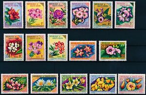 [P16238] Upper Volta 1963 : Flowers - Good Set Very Fine MNH Stamps