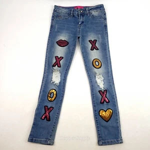 Betsey Johnson Girls Size 7 XoXo Jeans - Picture 1 of 9