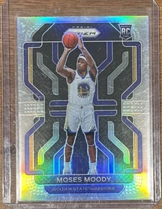 2021-22 Panini Prizm Moses Moody Silver Prizm Rookie #308 Golden State Warriors - Foto 1 di 2
