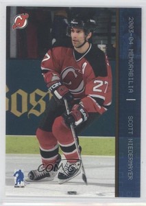 2003-04 ITG Be A Player Memorabilia Sapphire /100 Scott Niedermayer #83 HOF
