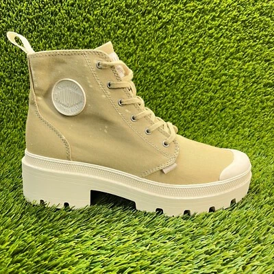 Palladium Pallabase Sarga Taupe Plataforma Mujer Talla 9 Caminar Senderismo Botas Zapato Foto 1 de 4