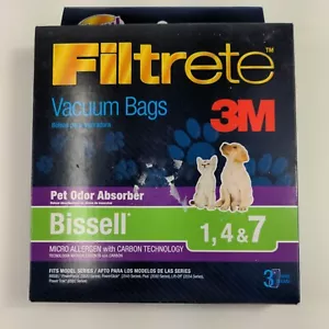 Filtrete Bissell 1, 4 & 7 Vacuum Bags for 3520 3545 3550 3554 6592 - Picture 1 of 3
