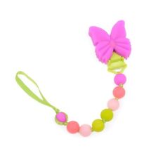 Pacifier Clip Silicone Safe Butterfly - Not A Teether