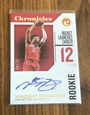 2018-19 Chronicles~VINCENT EDWARDS RC~Rookie Autograph SP 54/75