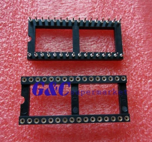 10 Stck. 32 Pin DIP32 SIP Runde IC Steckdosen Adapter Löttyp vergoldet bearbeitet - Bild 1 von 1