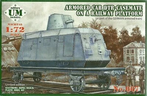 UniModel 1/72 Armoured Railcar (DTR) on Railway Platform (German) - Picture 1 of 1