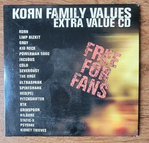 KORN - Family Values Extra Value CD Rare OOP Tested - Foto 1 di 1
