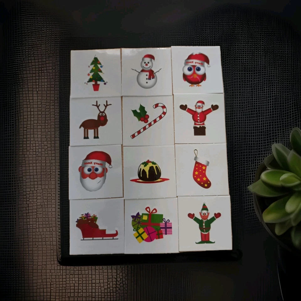 72 rellenos de medias baratos para niños de transferencia de tatuajes temporales de Navidad Foto 1 de 2