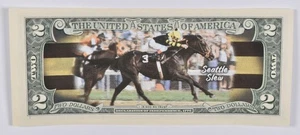2017 $2 Colorized US Note Race Horse - Seattle Slew Custom Printed FRN *5156 - Picture 1 of 3