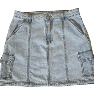 Cat & Jack Teen Denim Mini Skirt Sz Girls XL (14) - Picture 1 of 8