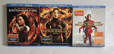 Лот товаров DVD Голодные игры И вспыхнет пламя + Сойка-пересмешница 1 и 2 Blu-ray - Изображение 1 из 4