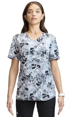 Blusa Médica Disney Scrubstar 101 Dálmatas Cuello en V para Mujer, Nueva con Etiquetas, L o 3XL Foto 1 de 4