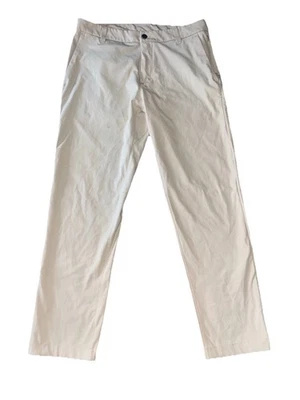 Pantalones ajustados Lululemon ABC 32x29 hueso caqui beige 5 bolsillos tecnología elástica golf Foto 1 de 4