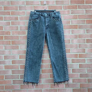 Driftwood Royce X Blizzard Studded Jeans Charcoal Wash Size 31 - Picture 1 of 8