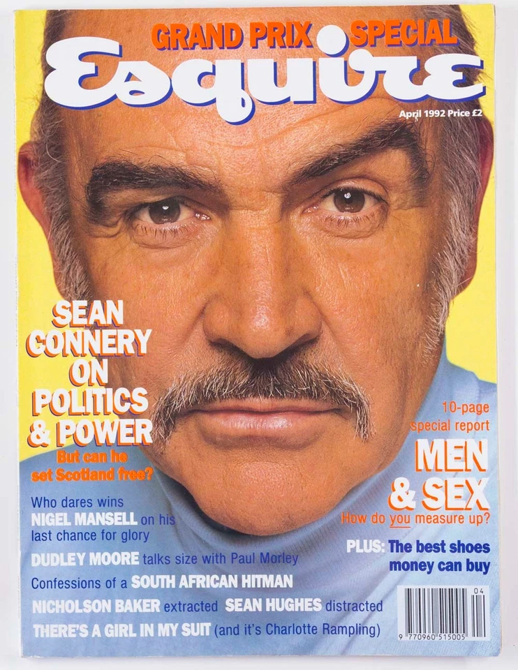 Sean Connery Charlotte Rampling Dudley Moore Kate O'Mara Prix ESQUIRE APRIL 1992 Foto 1 de 1