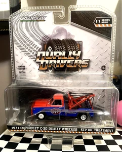 Chevrolet C 1971 Greenlight Dual Drivers 1971 -30 doble grúa - aceite STP - Imagen 1 de 4