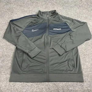 Nike Track Jacket Mens XL Gray Heisman Embroidered Dri Fit Full Zip Sweatshirt - Picture 1 of 13
