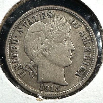 1913 10C Barber Dime (84873) - Image 1 of 2