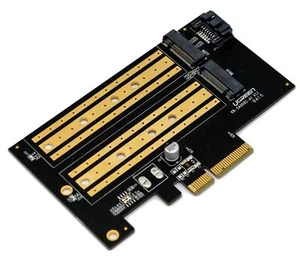 PCIe to M.2 NVME SSD Adapter Card 32Gbps M Key/B Key PCIe4.0 X1 X4 Adapter fo... - Picture 1 of 4