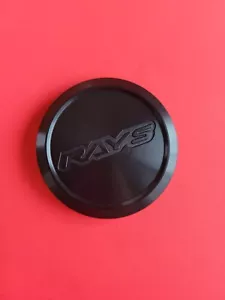 RAYS Volk Racing Center Cap ZE40 TE37 Ultra Saga Sonic CE28 Matte Black 1PC - Picture 1 of 2