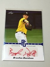 F43780 2013 Leaf Perfect Game Showcase Blue/25 Braxton Davidson 