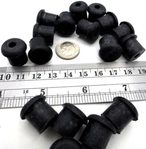 Buje de goma con brida de ajuste de orificio de 1/2" tiene orificio pasante de 1/8" - ¡Durable! ¡Envío gratis! - Imagen 1 de 12