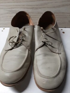 Vintage Brunswick Mens Bowling Shoes Model 10917 Tan Leather - Size Men's 11 - Picture 1 of 8