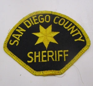 Parche de hombro/policía vintage del departamento del sheriff de California del condado de San Diego - Imagen 1 de 2