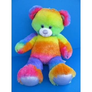Build A Bear Rainbow Tye Dye Bear Multi Color 16" - Picture 1 of 7