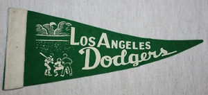 Vintage 1958 Los Angeles Dodgers Soft Felt 9x4 Pennant - Picture 1 of 1
