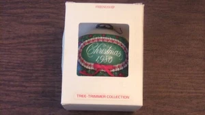 Vintage 1980 Hallmark Glass Ornament Friendship Trimmer Collection Christmas Box - Picture 1 of 9