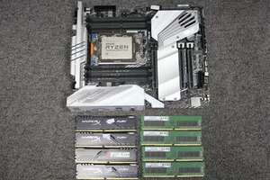 Combo - AMD Ryzen Threadripper 3970X CPU + ASUS PRIME TRX40-PRO S + 256GB - DDR4 - Picture 1 of 3