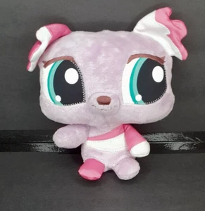 Littlest Pet Shop Plush Wackiest Dog Purple Pink Stuffed Animal Hasbro Big Eyes - Picture 1 of 7