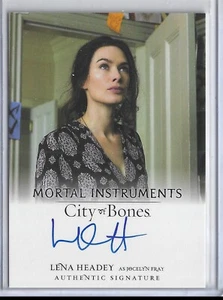 Mortal Instruments Autograph Card AI-LHI Lena Heady Jocelyn Fray Leaf Auto JSC - Picture 1 of 2