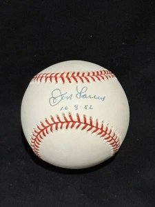 DON LARSEN SIGNED PERFECT GAME 10/8/56 AUTOGRAPH A.L. BASEBALL BECKETT BP04586 - Picture 1 of 6