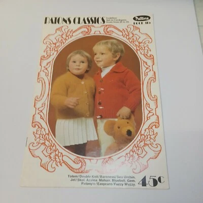 Vintage Patons Classics  Set - In Cardigans for Toddlers  Book 115         A81 - Image 1 of 4