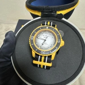 Swatch Blancpain Pacific Ocean Bioceramic Scuba Fifty Fathoms SO35P100 - Picture 1 of 4