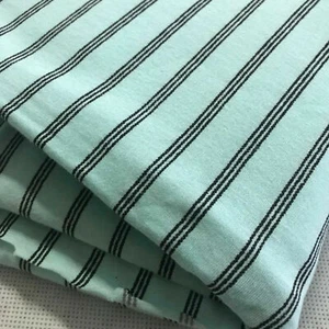 Vintage Retro Stretch Interlock Fabric Sewing Craft Black Aqua Blue 240x150cm - Picture 1 of 3