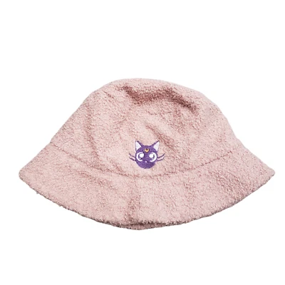 Sombrero cubo peludo bordado Sailor Moon Luna rosa anime cosplay Foto 1 de 4