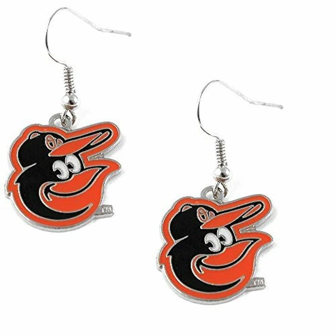 Baltimore Orioles MLB J Hook Logo Earrings Cover