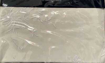 NIP Ralph Lauren Deauville Jemma Embroidery White Standard Sham - Image 1 of 2