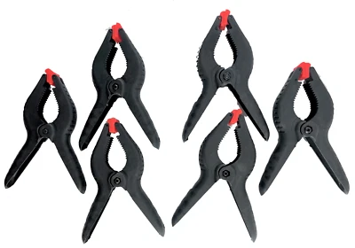 6 Pack - Pit Bull CHIC628 6in Nylon Spring Clamps, Strong Pressure Pivoting Tips - Image 1 of 4