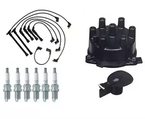 Spark Plug Ignition Wires Cap Rotors Plugs for Nissan Pathfinder 3.0L 1990 1995 - Picture 1 of 6