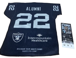 Las Vegas Raiders schwarz Trikot Handtuch Allegiant Stadium Oakland Ticket Howie Long - Bild 1 von 12