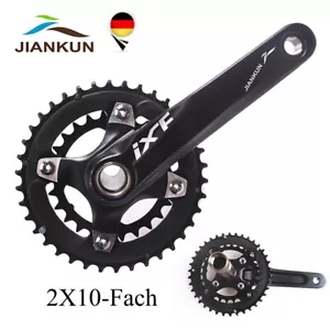 IXF 104bcd 2X10 compartimentos doble manivela hoja de cadena MTB bicicleta juego de manivela - Imagen 1 de 17