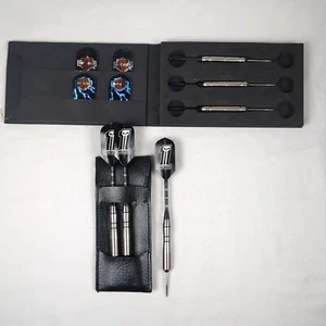 HARLEY DAVIDSON MOTOR CYCLE STEEL TIP DART SET OF 6 WITH INTERCHANGABLE FLIGHTS - Picture 1 of 10