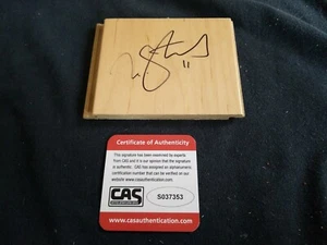 NIK STAUSKAS NBA LEGEND GENUINE AUTHENTIC SIGNED AUTOGRAPHED WOOD FLOOR CAS COA - Picture 1 of 2